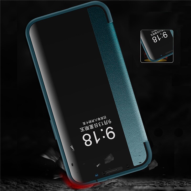 Smart View Flip Business Leather Case For iPhone