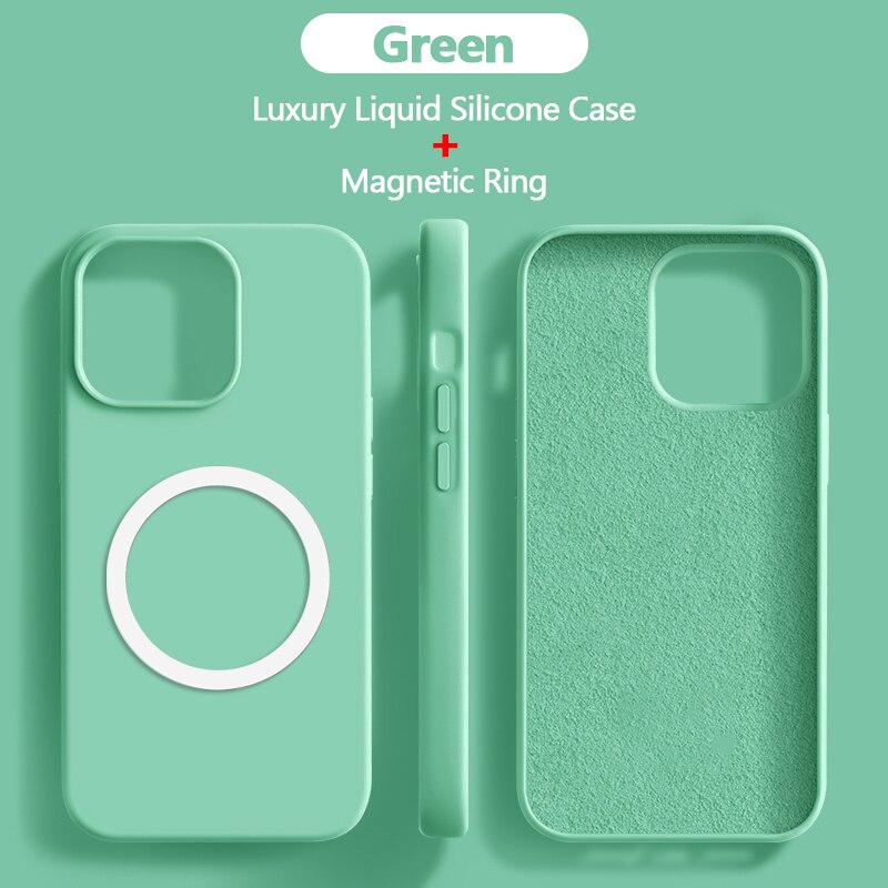 Liquid Magnetic Silicone Case For iPhone
