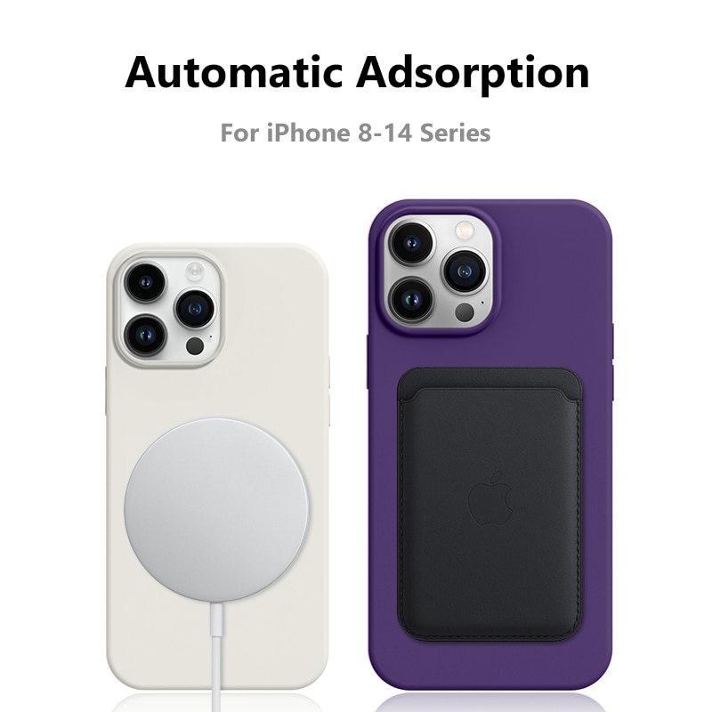 Liquid Magnetic Silicone Case For iPhone