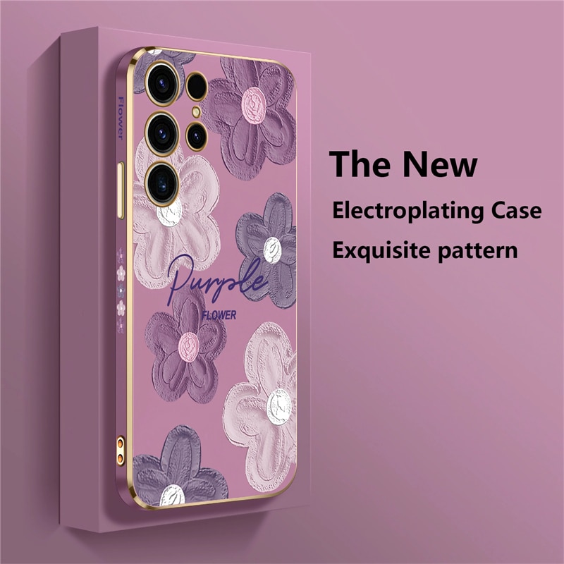 Flowers Shockproof Case For Samsung