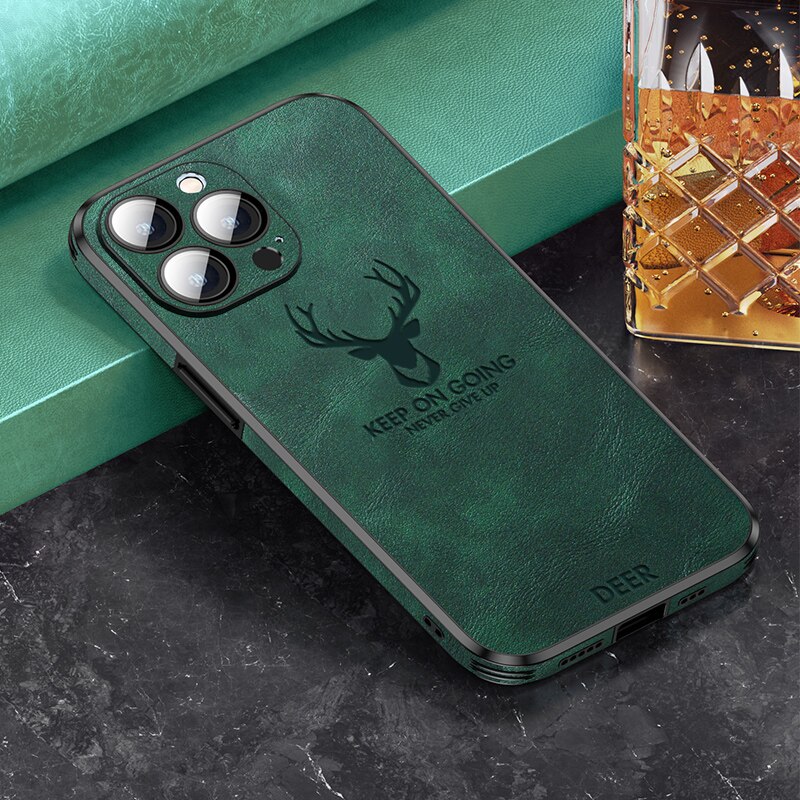 Silicone Deer Camera Protector Case For iPhone