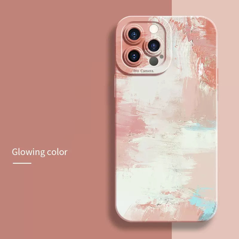 Oil Painting Flower Matte Case For Samsung