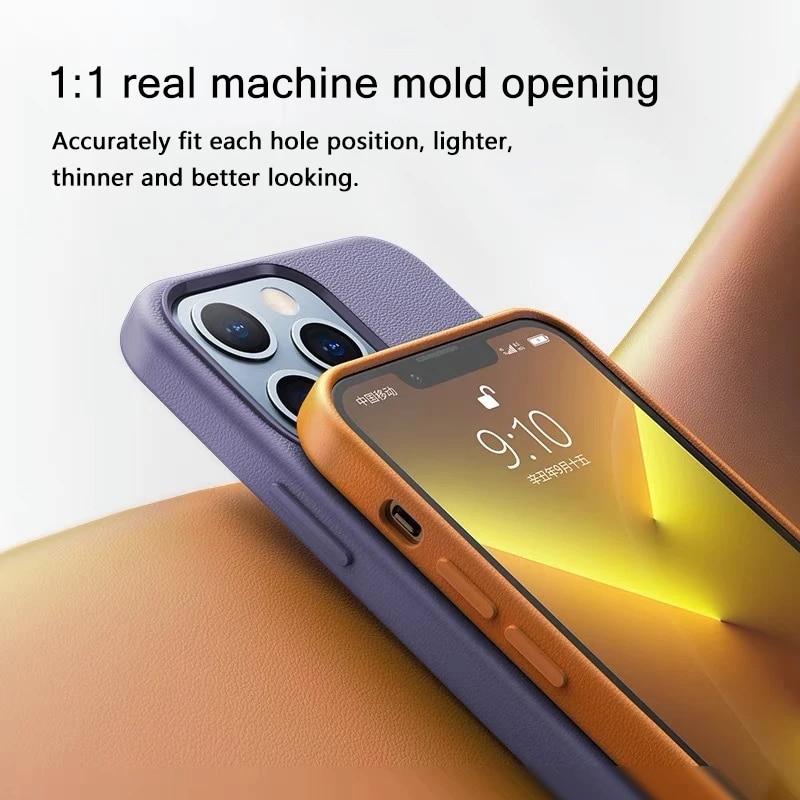 Magnetic Animated Leather Case For iPhone