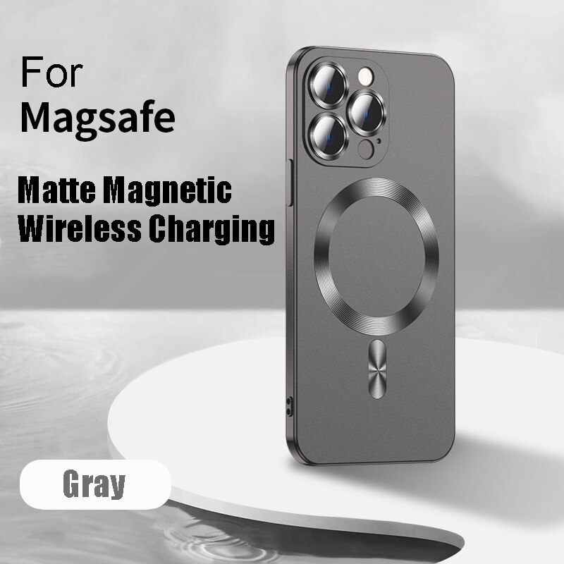 Glass Magnetic Wireless Charging Case for iPhone
