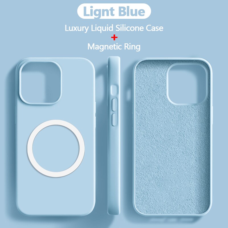Liquid Magnetic Silicone Case For iPhone