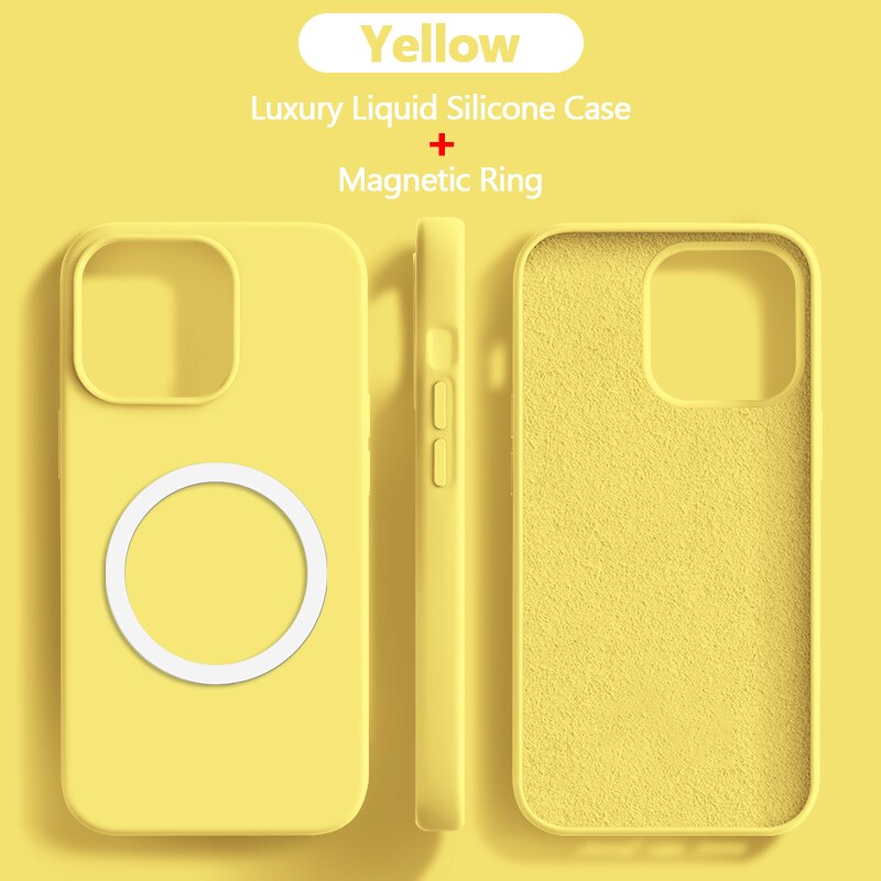 Liquid Magnetic Silicone Case For iPhone