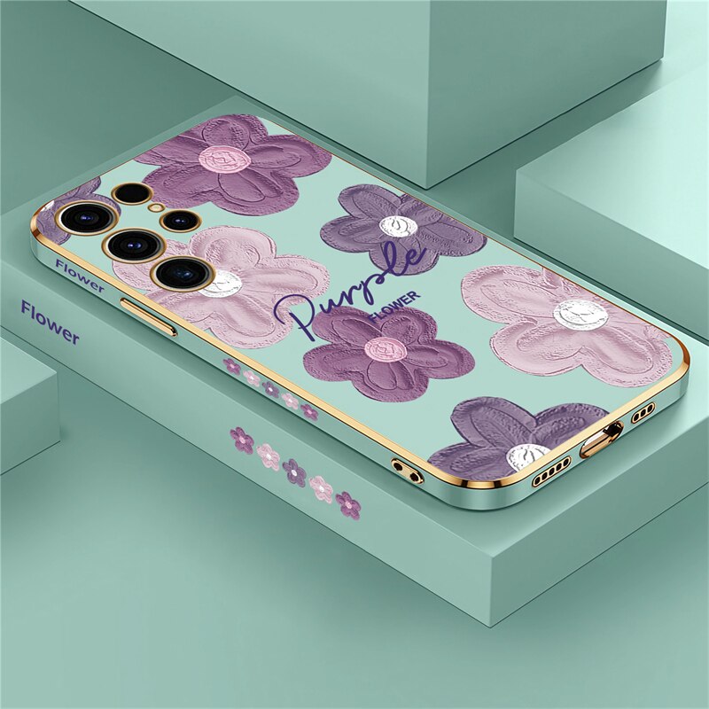 Flowers Shockproof Case For Samsung