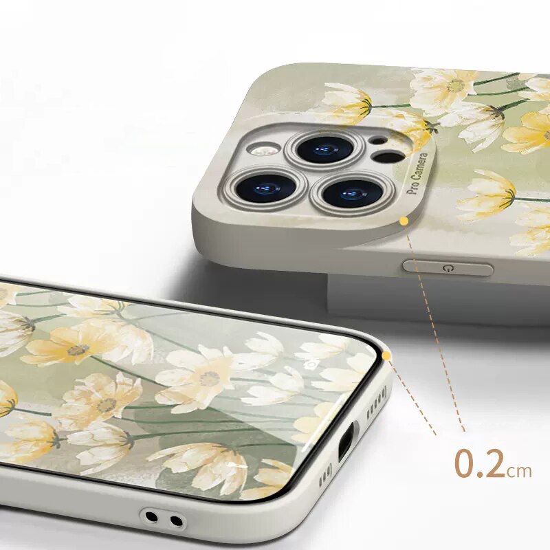 Watercolor Flower Plant Case For iPhone