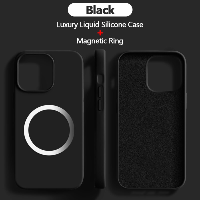 Liquid Magnetic Silicone Case For iPhone
