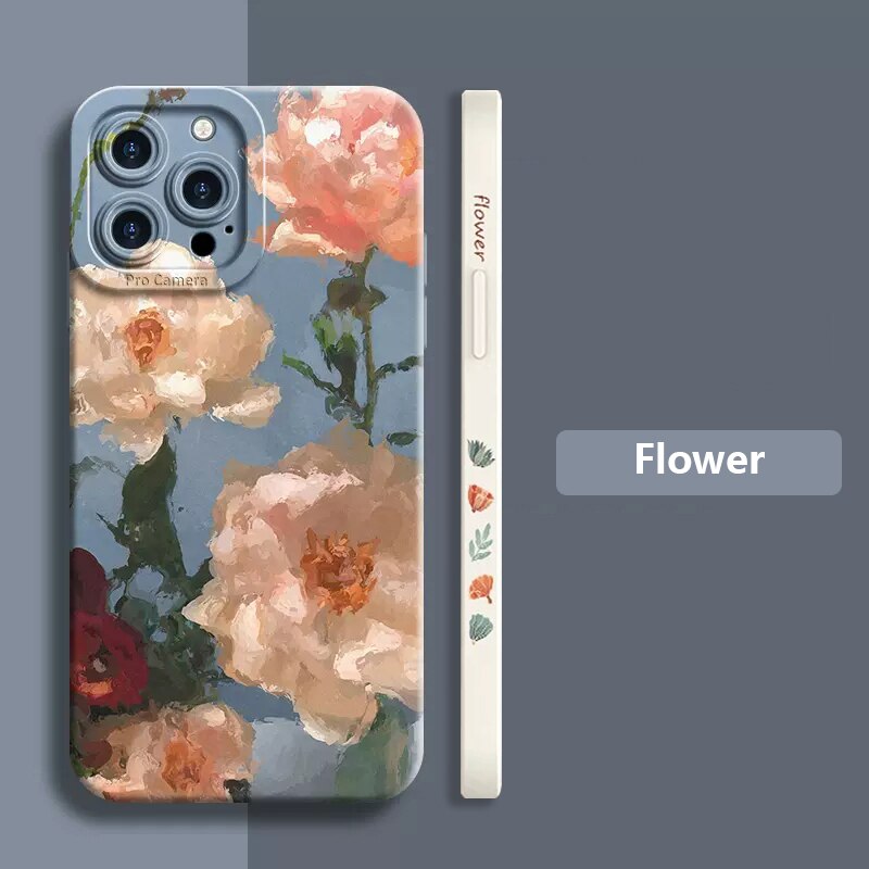 Watercolor Flower Plant Case For iPhone