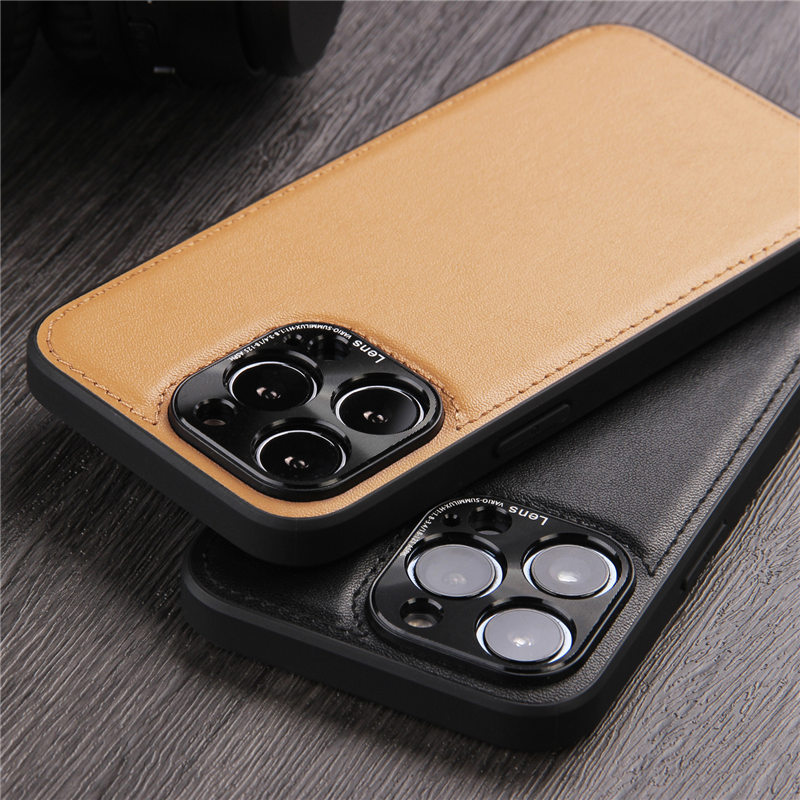 Solid Color Shockproof Metal Case For iPhone