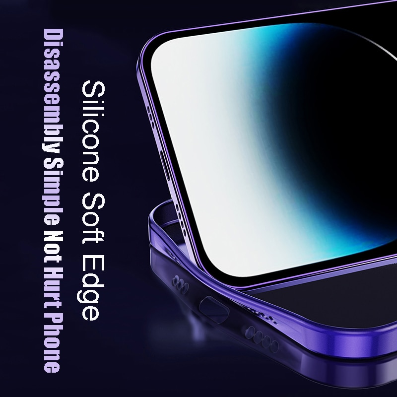 Glass Magnetic Wireless Charging Case for iPhone