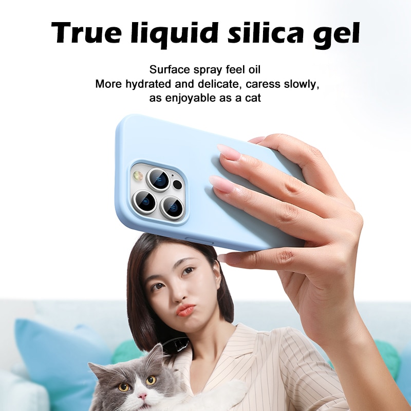 Liquid Magnetic Silicone Case For iPhone