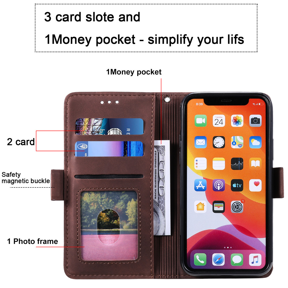 Retro Wallet Flip Leather Case For iPhone