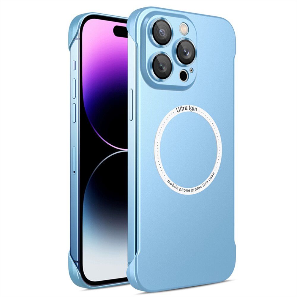 Matte Plating Frameless Hard Case For iPhone