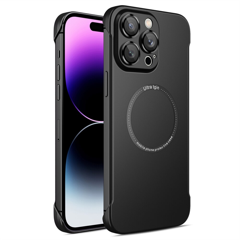 Matte Plating Frameless Hard Case For iPhone