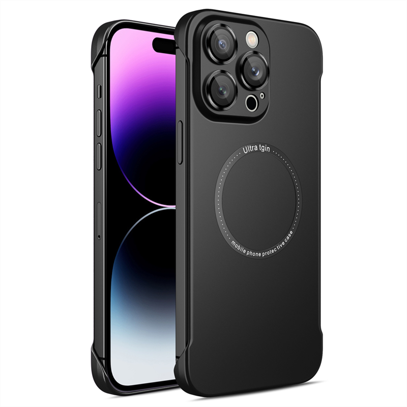 Matte Plating Frameless Hard Case For iPhone