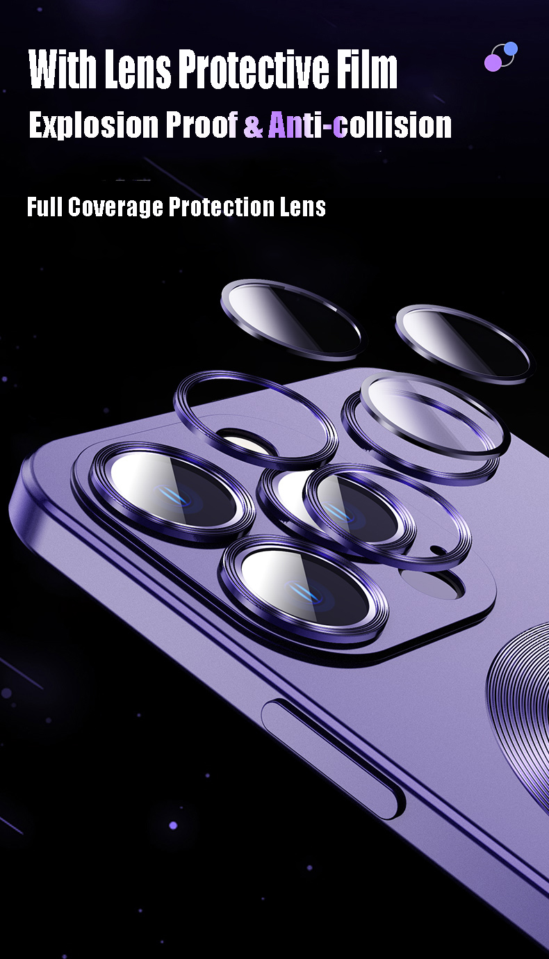 Glass Magnetic Wireless Charging Case for iPhone