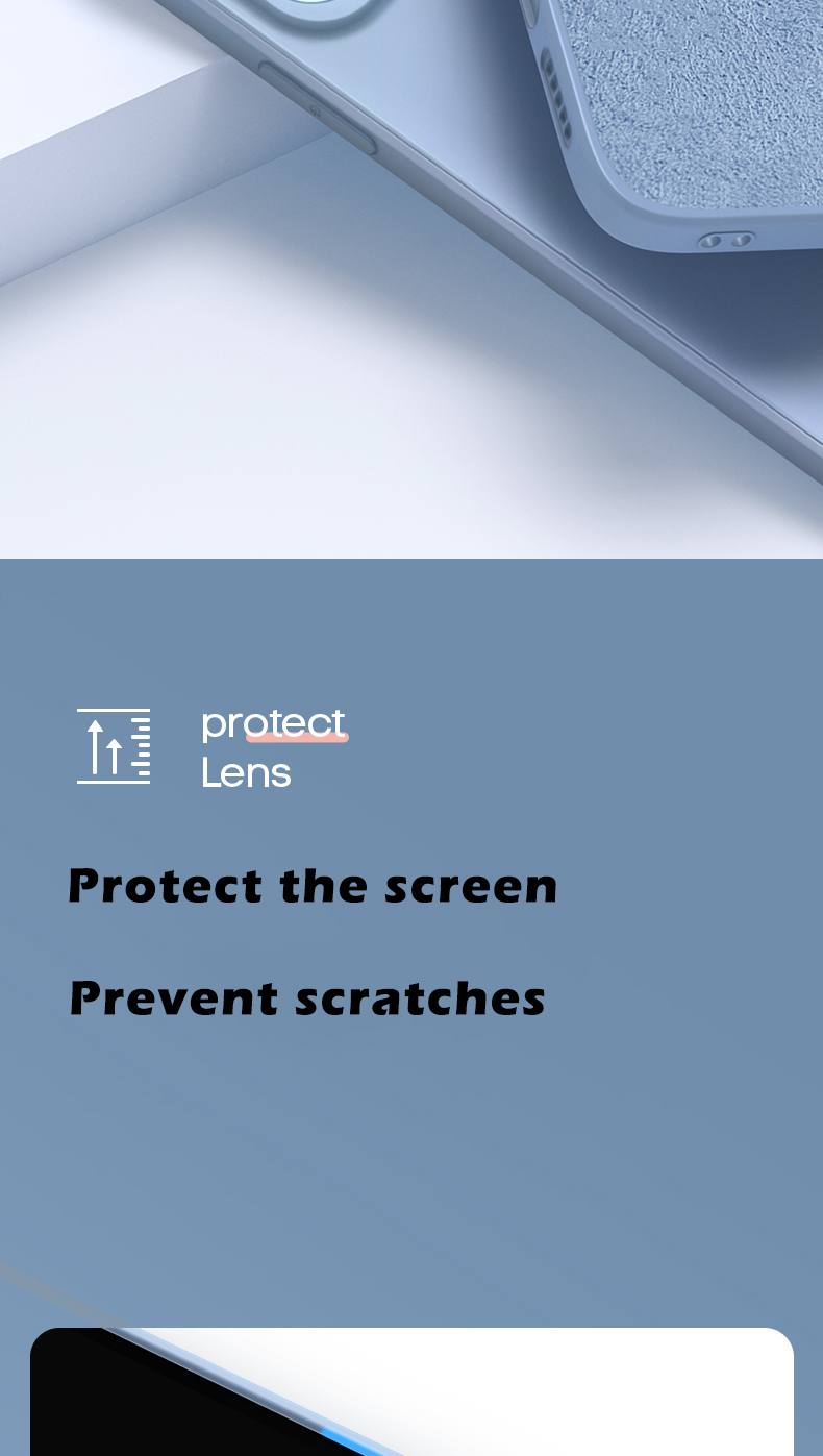 Original Square Liquid Silicone Case For iPhone