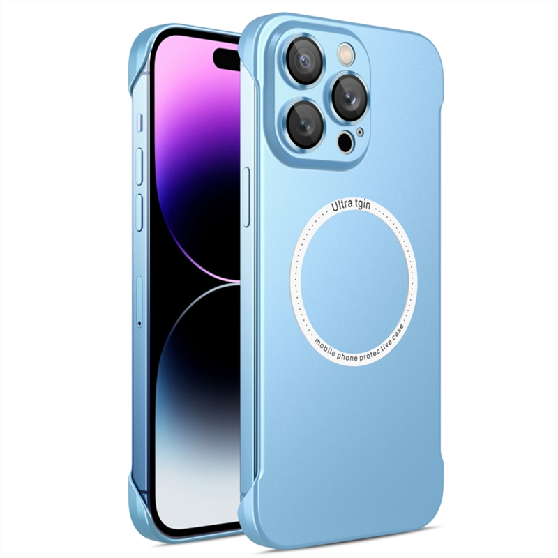 Matte Plating Frameless Hard Case For iPhone