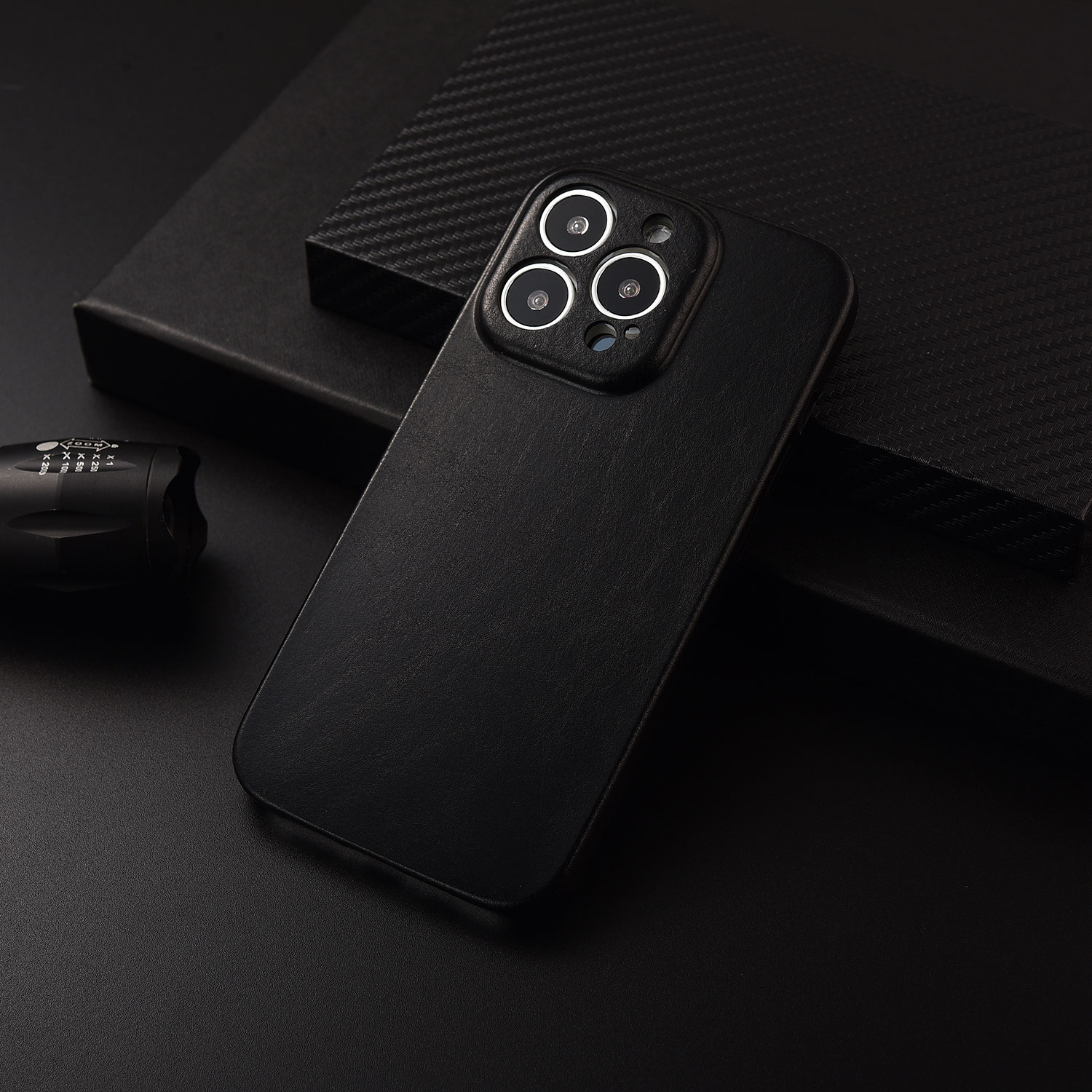 Luxury Frosted Leather Full Case For iPhone