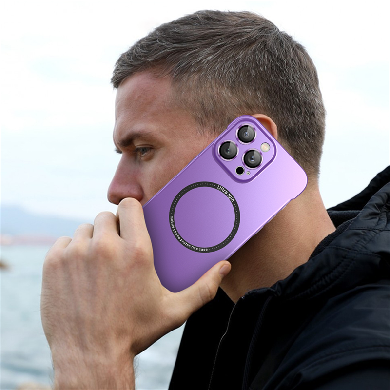 Matte Plating Frameless Hard Case For iPhone