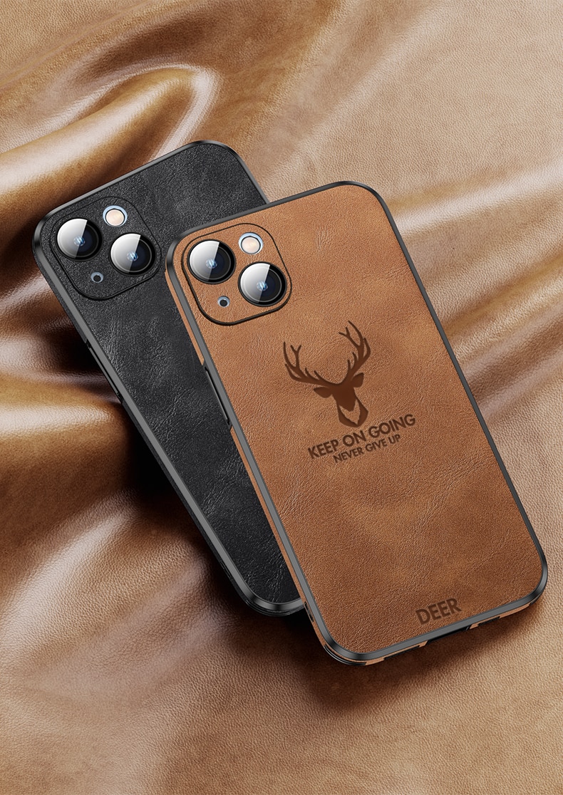 Silicone Deer Camera Protector Case For iPhone