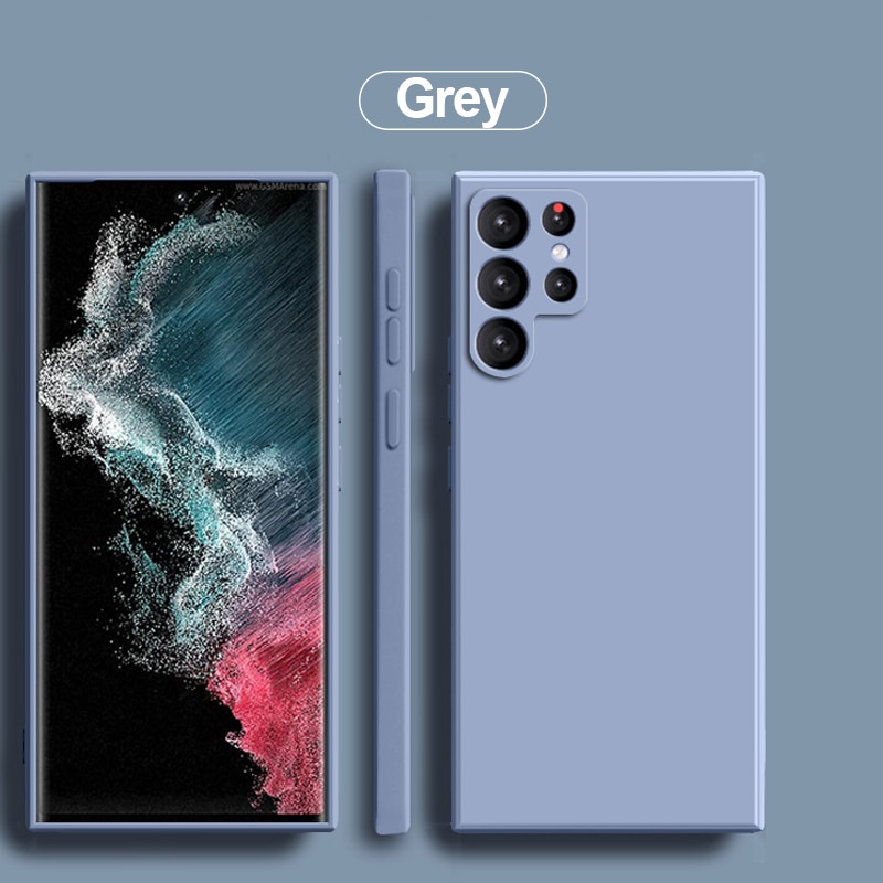 Square Liquid Silicone Case For Samsung