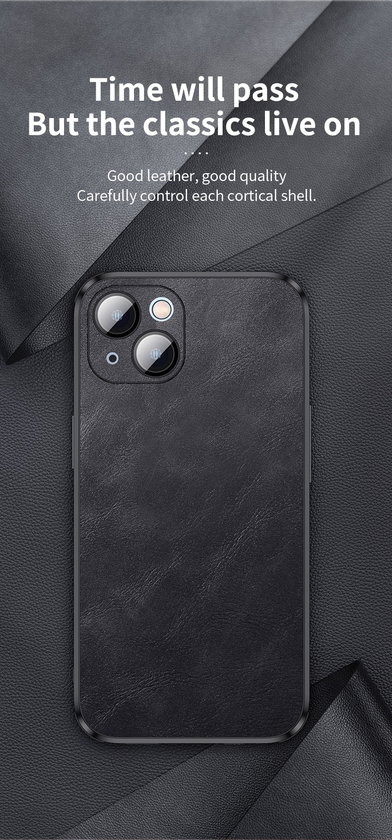 Silicone Leather Lens Protector Case For iPhone