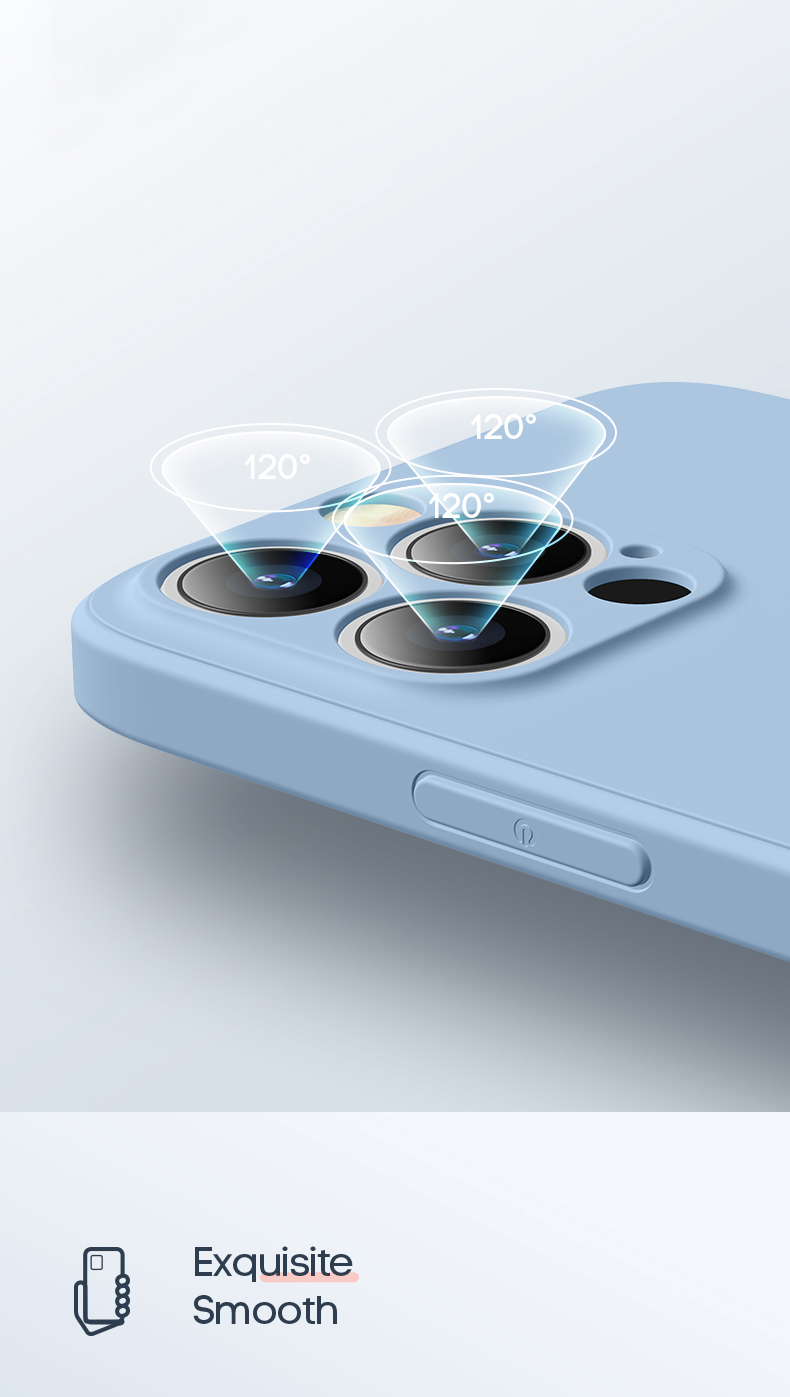 Original Square Liquid Silicone Case For iPhone