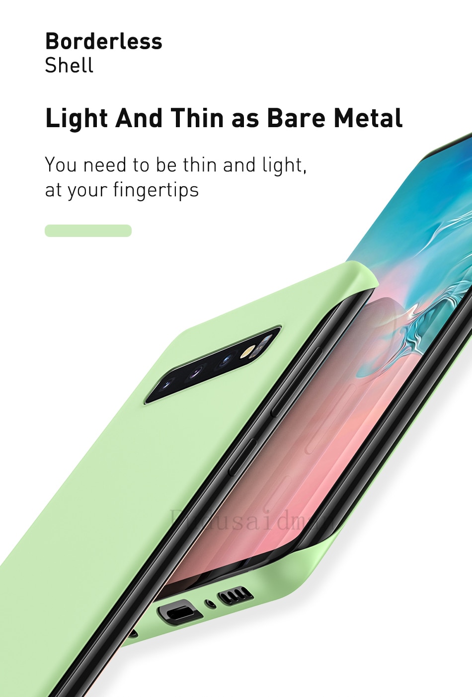 Thin Slim Hard PC Frameless Case For Samsung