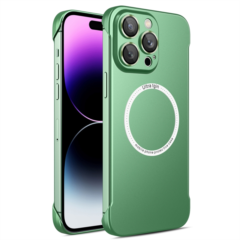 Matte Plating Frameless Hard Case For iPhone