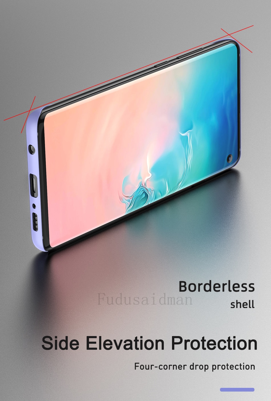 Thin Slim Hard PC Frameless Case For Samsung