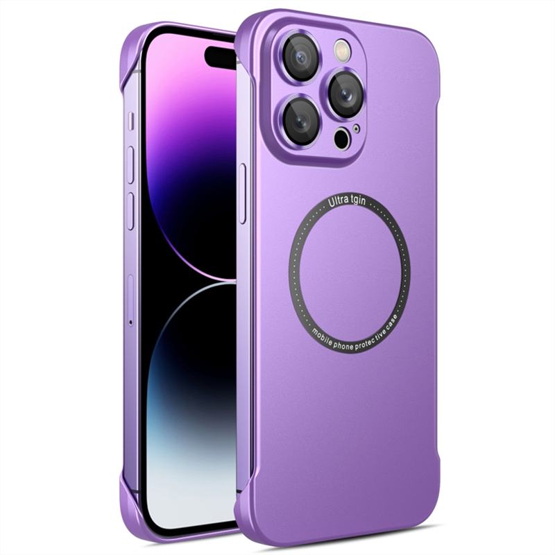 Matte Plating Frameless Hard Case For iPhone