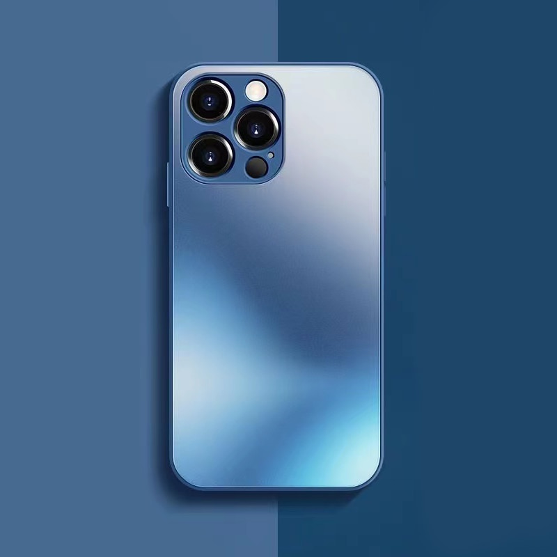 Luxury Frosted Glass Shockproof Case for iPhone