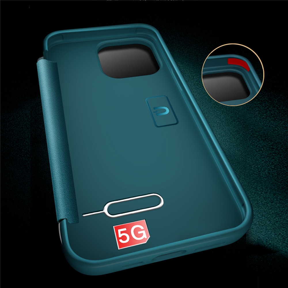 Smart View Flip Business Leather Case For iPhone