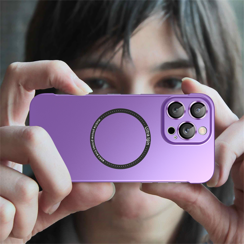 Matte Plating Frameless Hard Case For iPhone