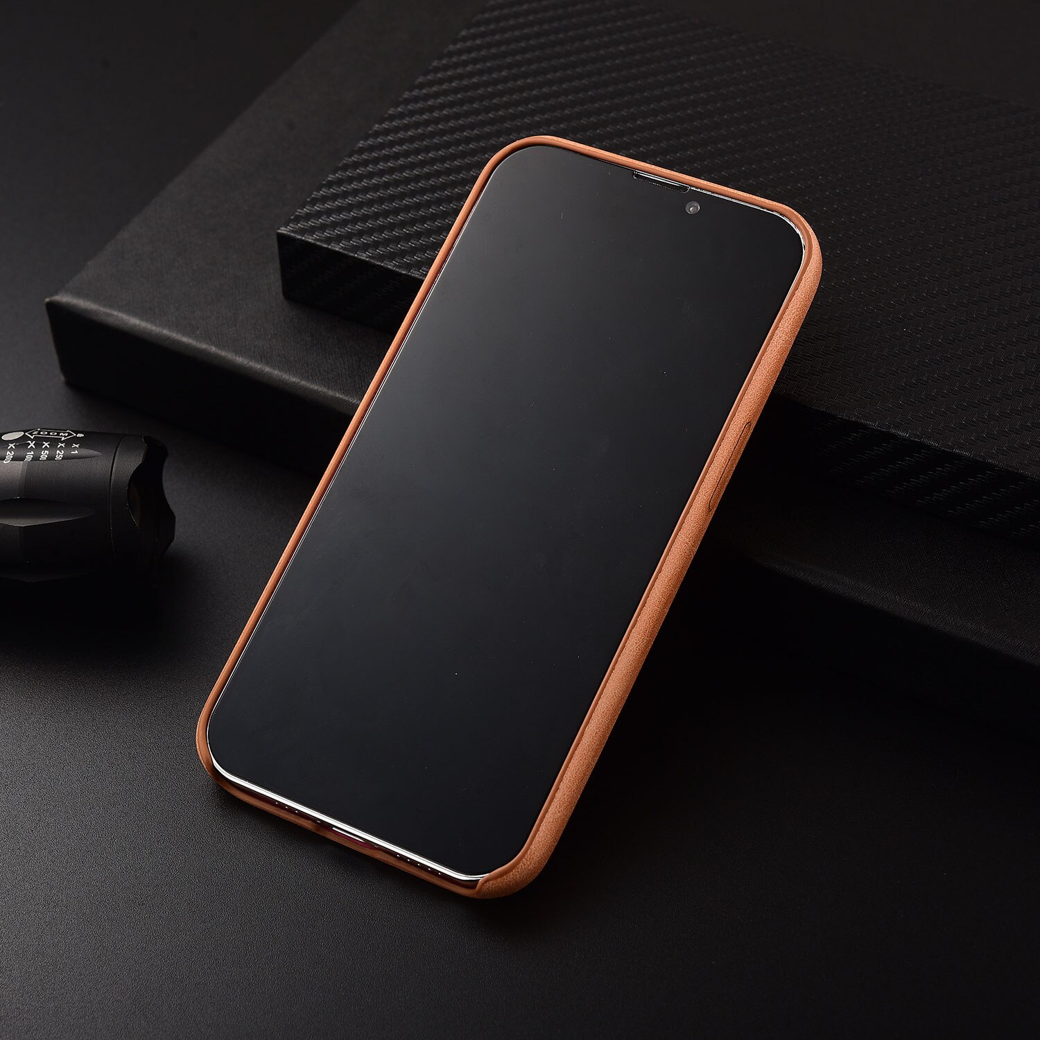 Luxury Frosted Leather Full Case For iPhone