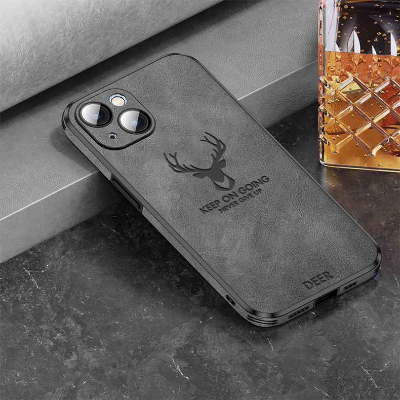 Silicone Deer Camera Protector Case For iPhone