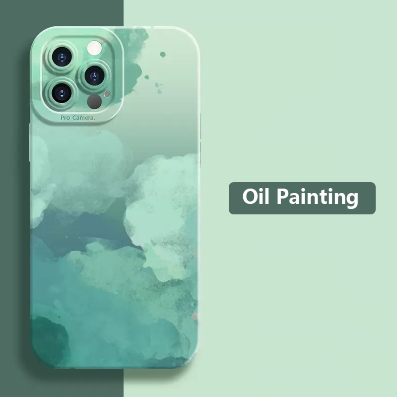 Oil Painting Flower Matte Case For Samsung