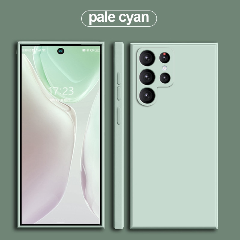 Square Liquid Silicone Case For Samsung