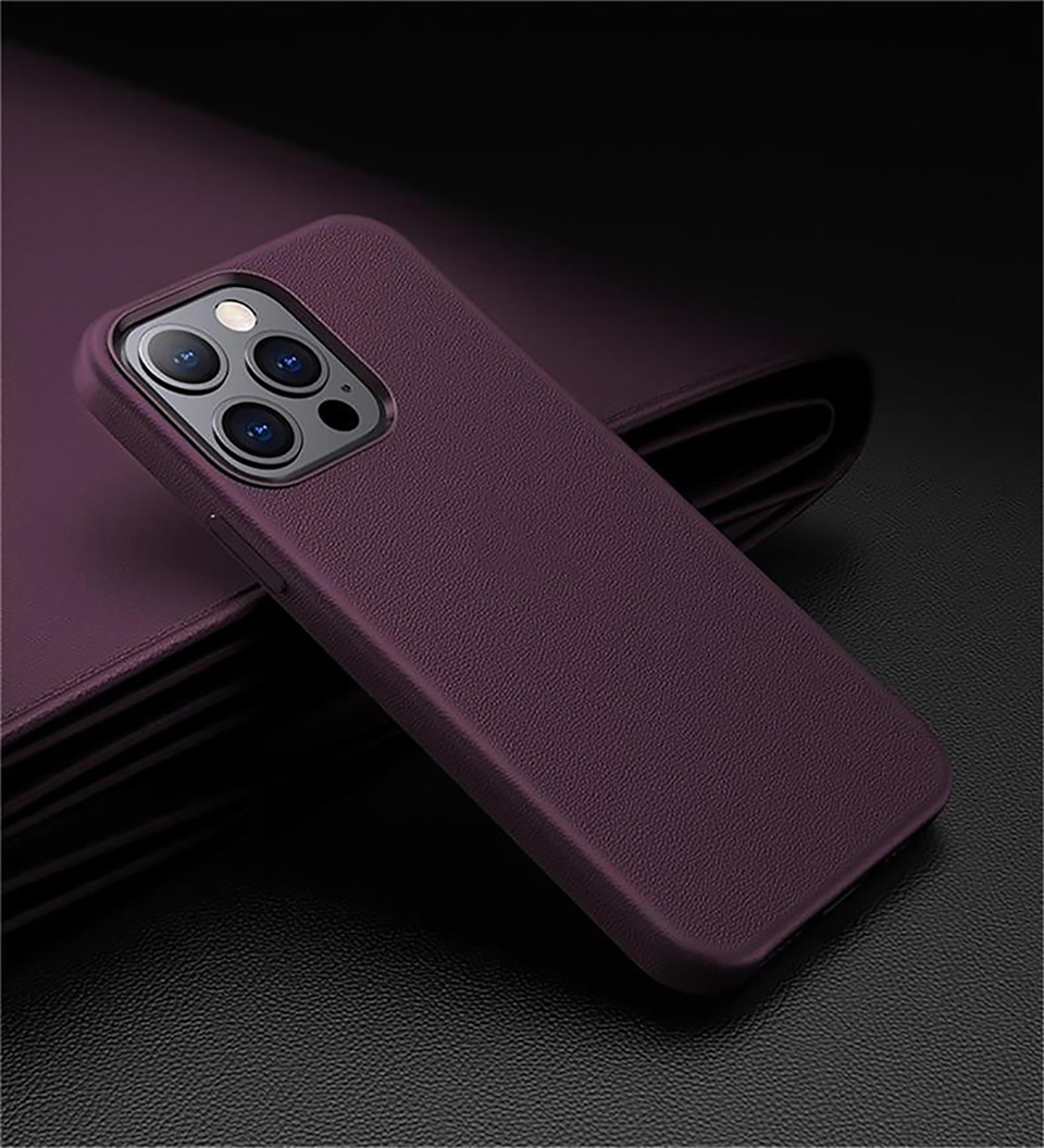 Magnetic Animated Leather Case For iPhone