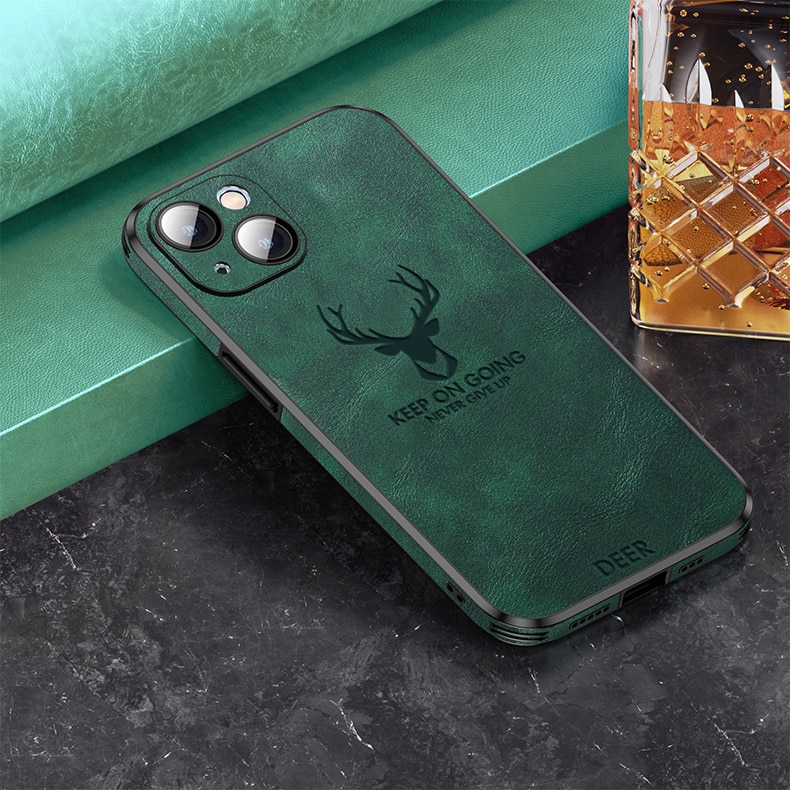 Silicone Deer Camera Protector Case For iPhone