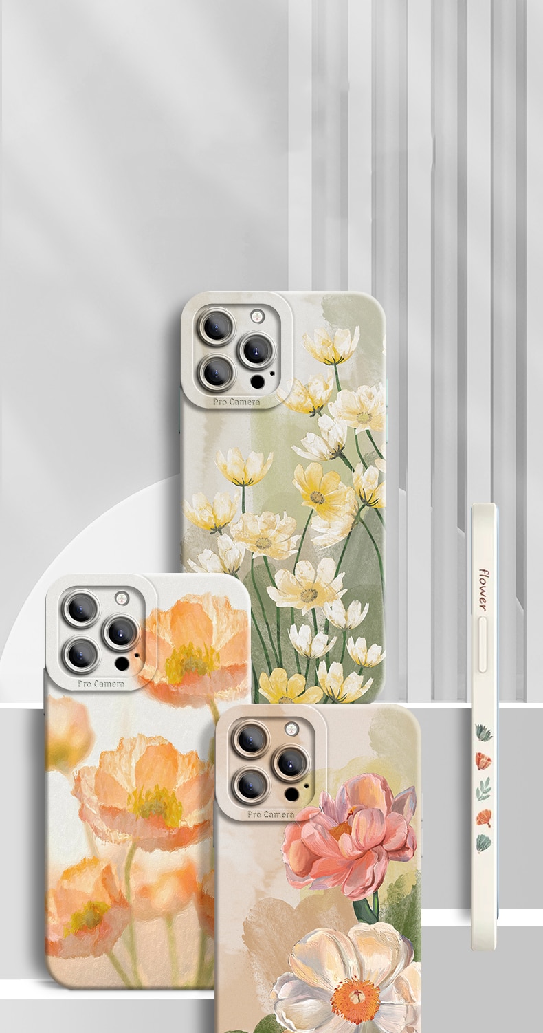 Watercolor Flower Plant Case For iPhone