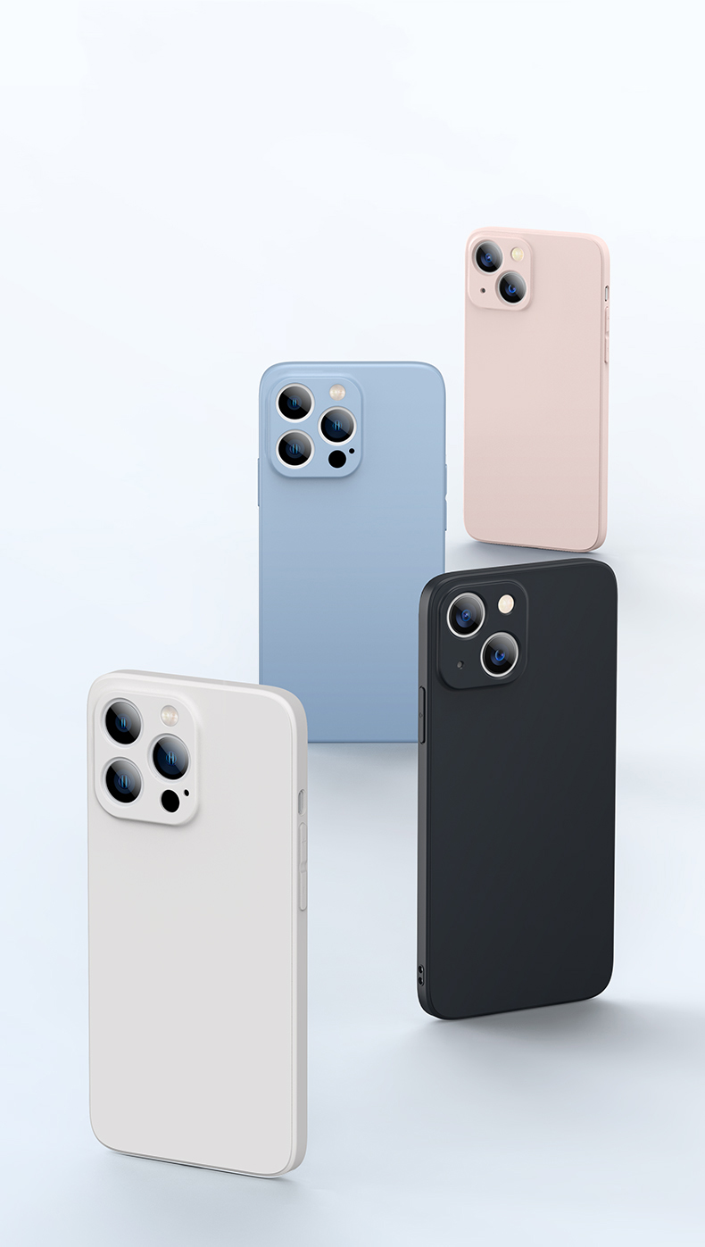 Original Square Liquid Silicone Case For iPhone