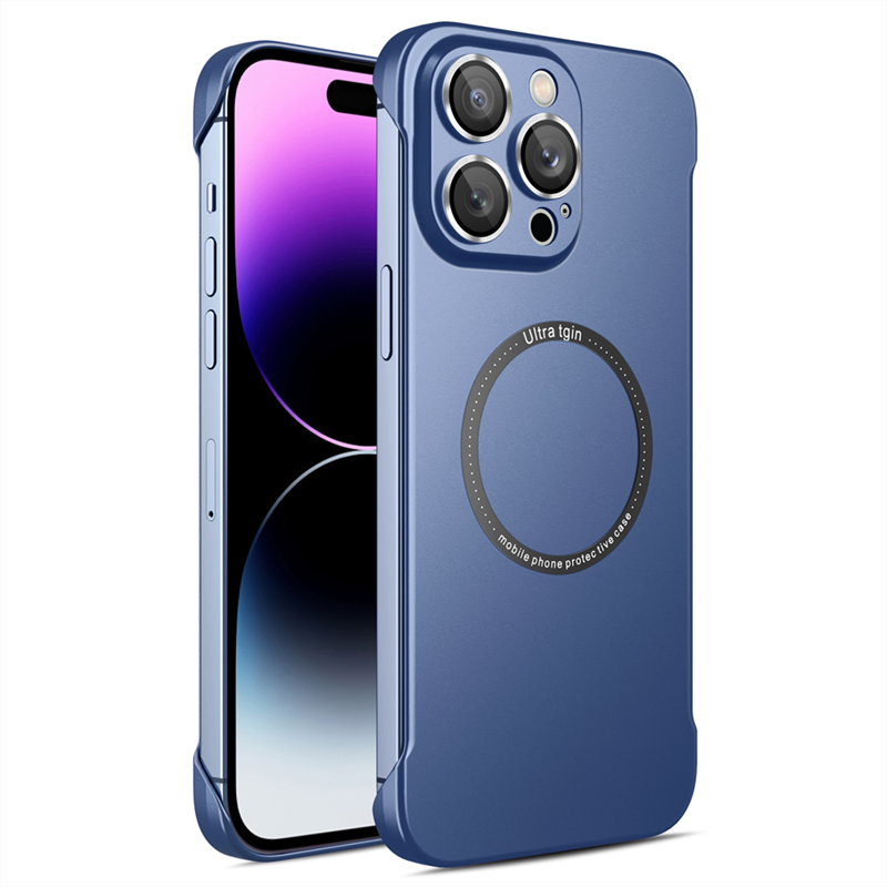 Matte Plating Frameless Hard Case For iPhone