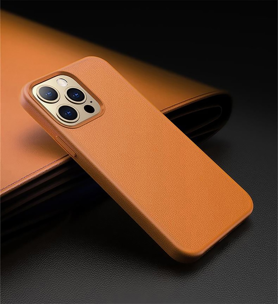Magnetic Animated Leather Case For iPhone