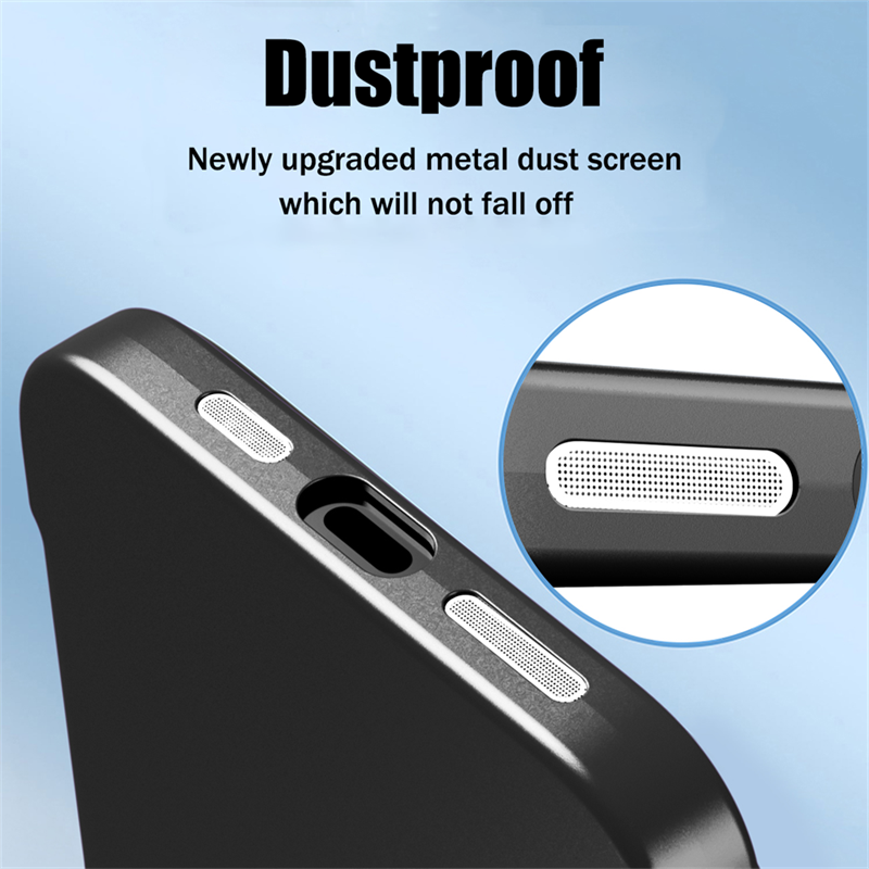 Matte Plating Frameless Hard Case For iPhone