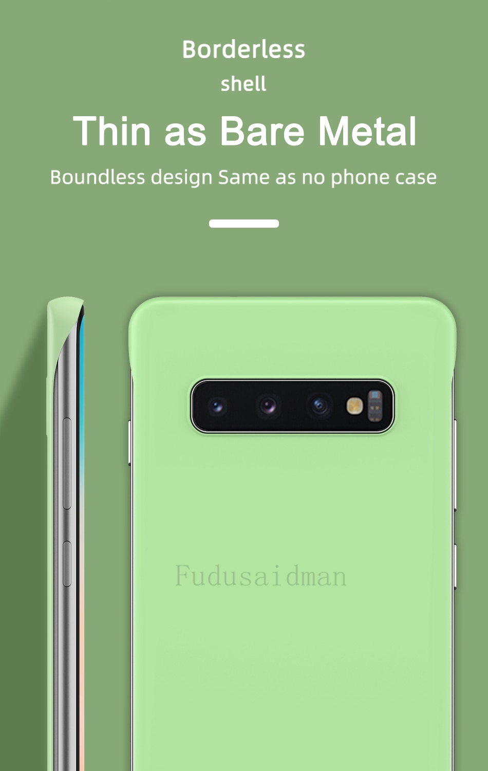 Thin Slim Hard PC Frameless Case For Samsung