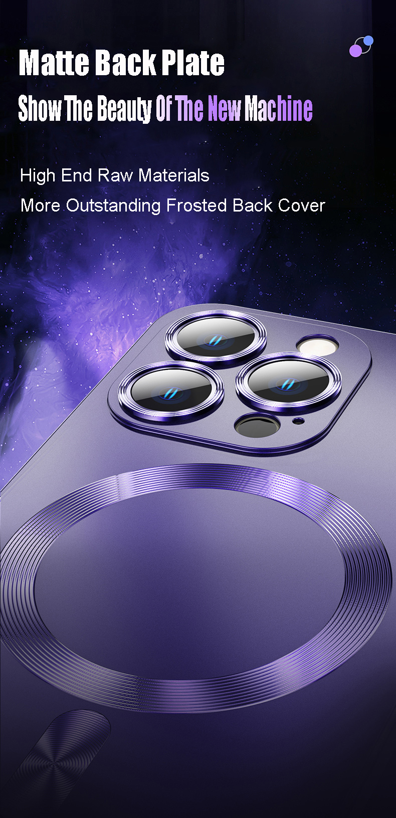 Glass Magnetic Wireless Charging Case for iPhone